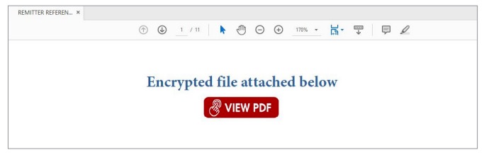 Figure 18. PDF file with a link to a malicious code