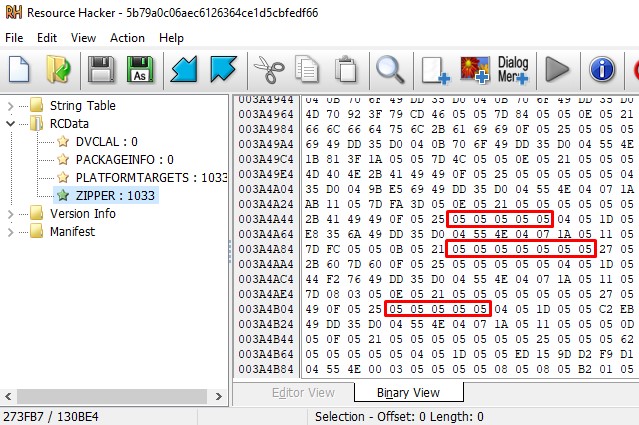 Encrypted data from ServHelper 