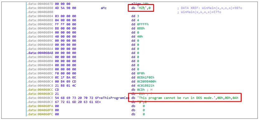 Figure 21. Another executable file in the dropper